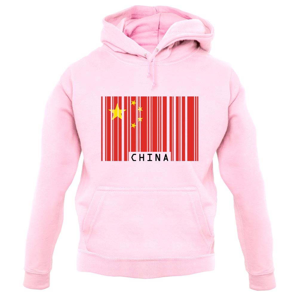 China Barcode Style Flag unisex hoodie China Barcode Style Flag unisex hoodie