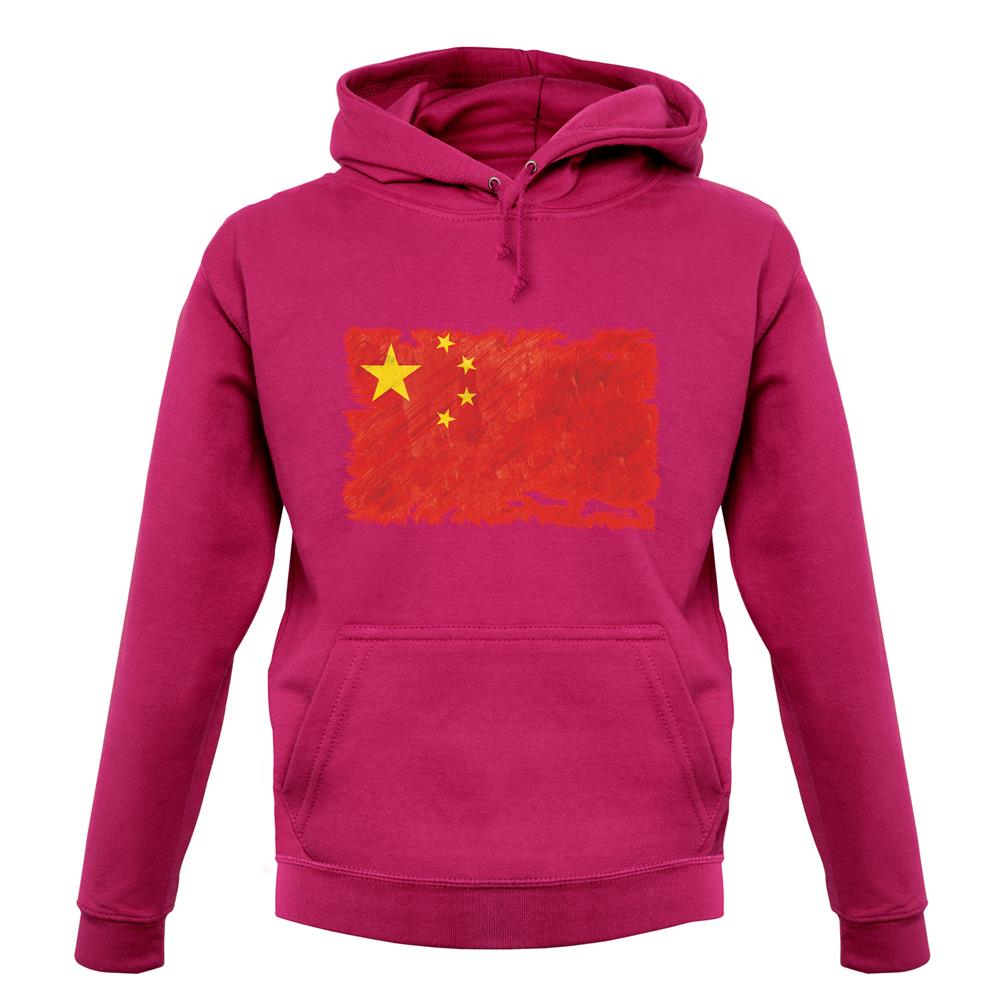 China Grunge Style Flag unisex hoodie China Grunge Style Flag unisex hoodie