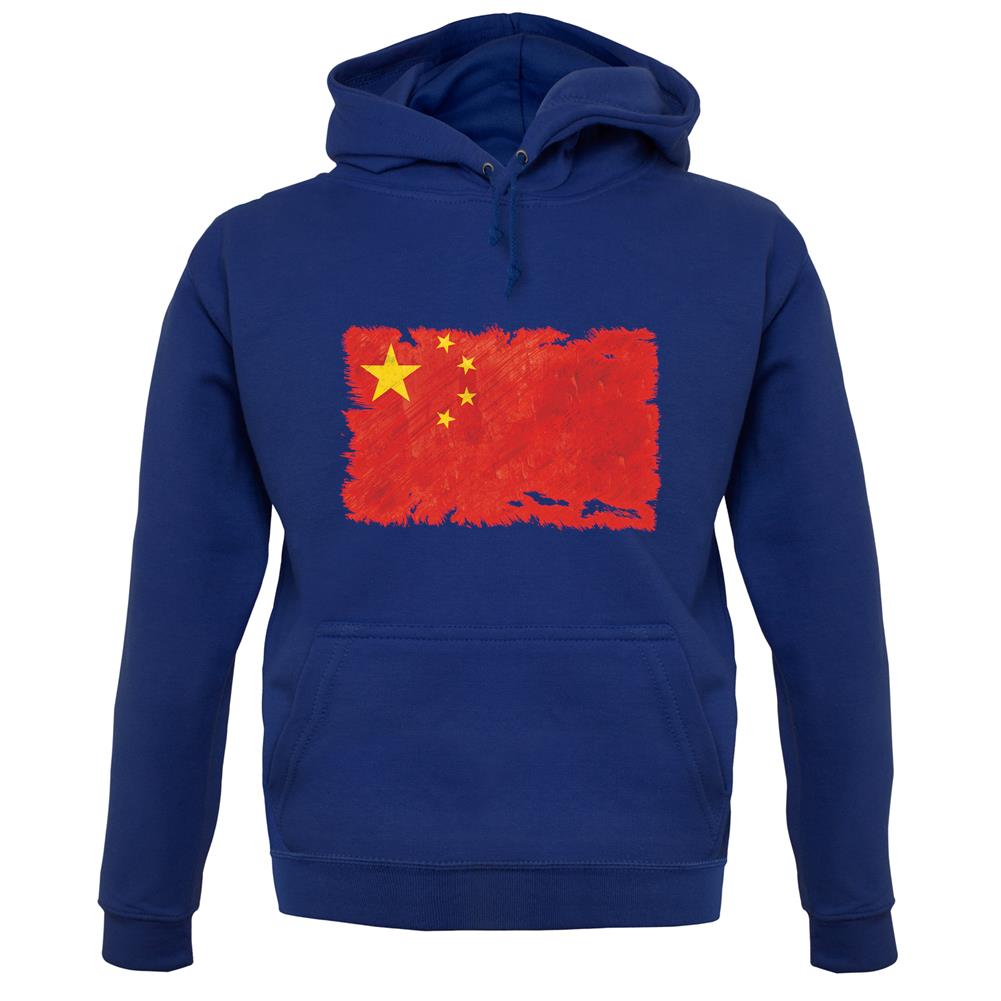 China Grunge Style Flag unisex hoodie China Grunge Style Flag unisex hoodie