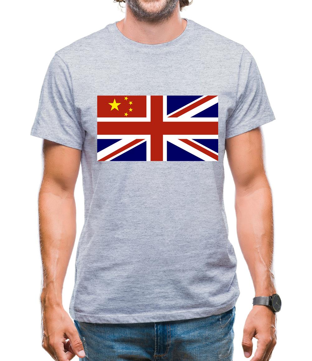 China Union Jack Flag Mens T-Shirt China Union Jack Flag Mens T-Shirt