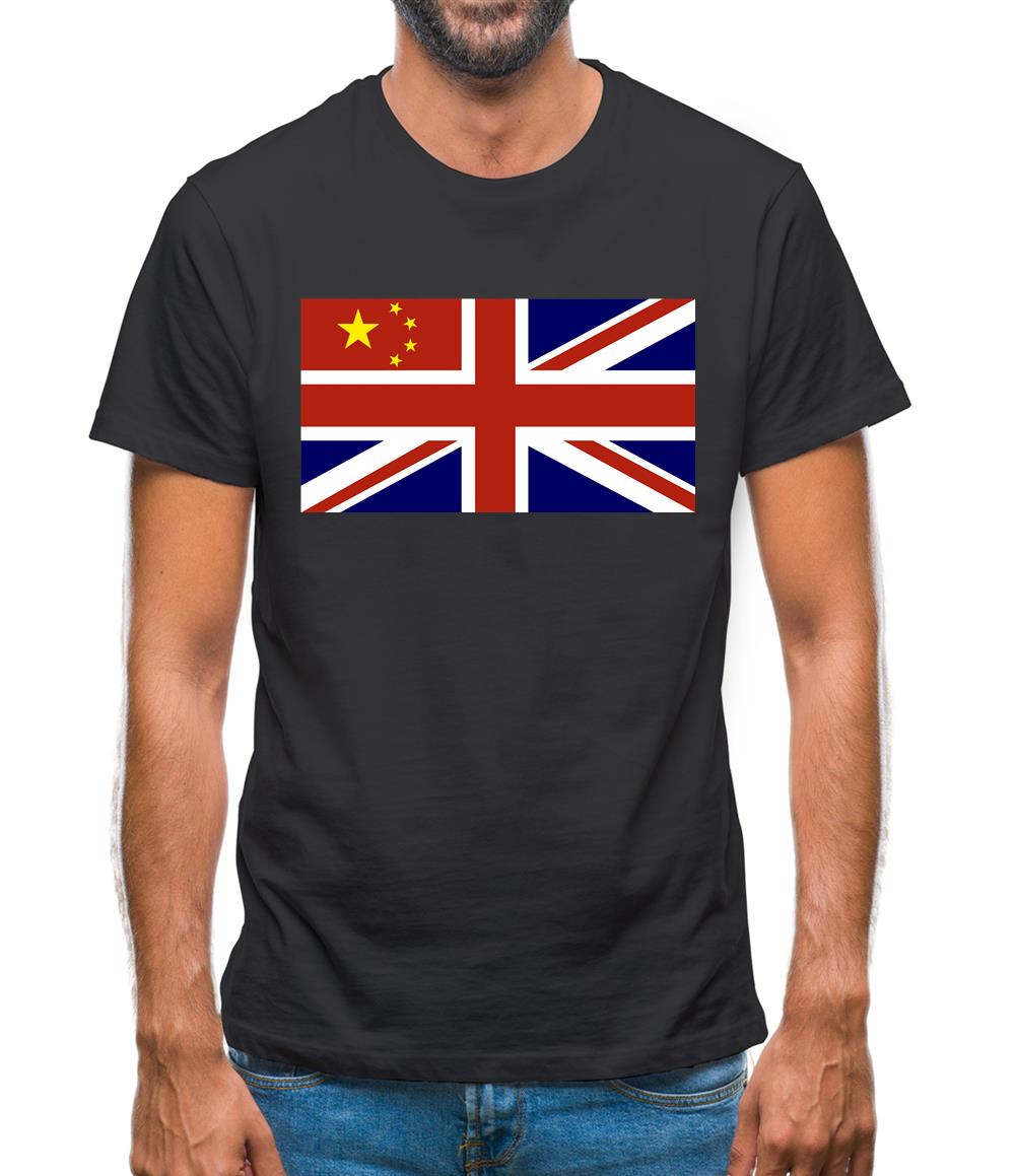 China Union Jack Flag Mens T-Shirt China Union Jack Flag Mens T-Shirt