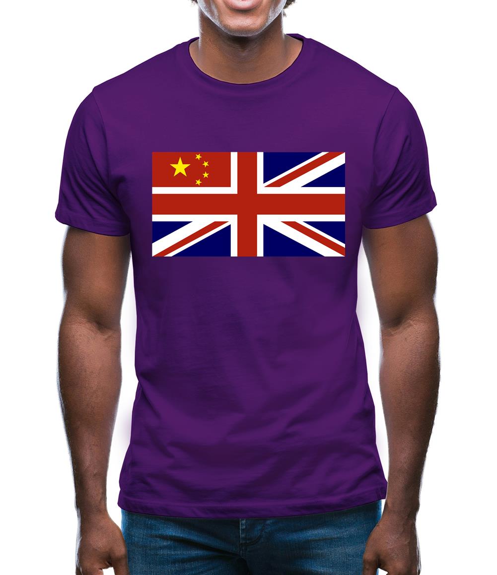 China Union Jack Flag Mens T-Shirt China Union Jack Flag Mens T-Shirt