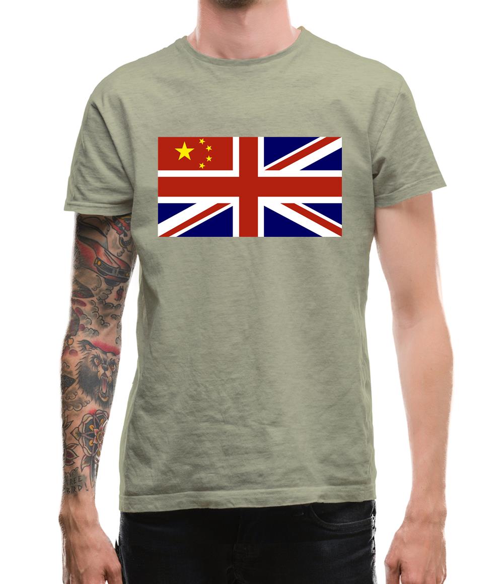 China Union Jack Flag Mens T-Shirt China Union Jack Flag Mens T-Shirt