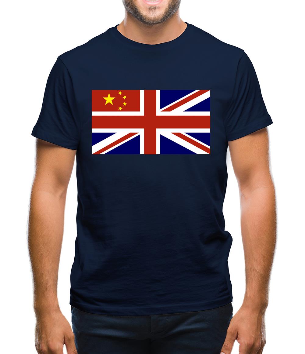 China Union Jack Flag Mens T-Shirt China Union Jack Flag Mens T-Shirt