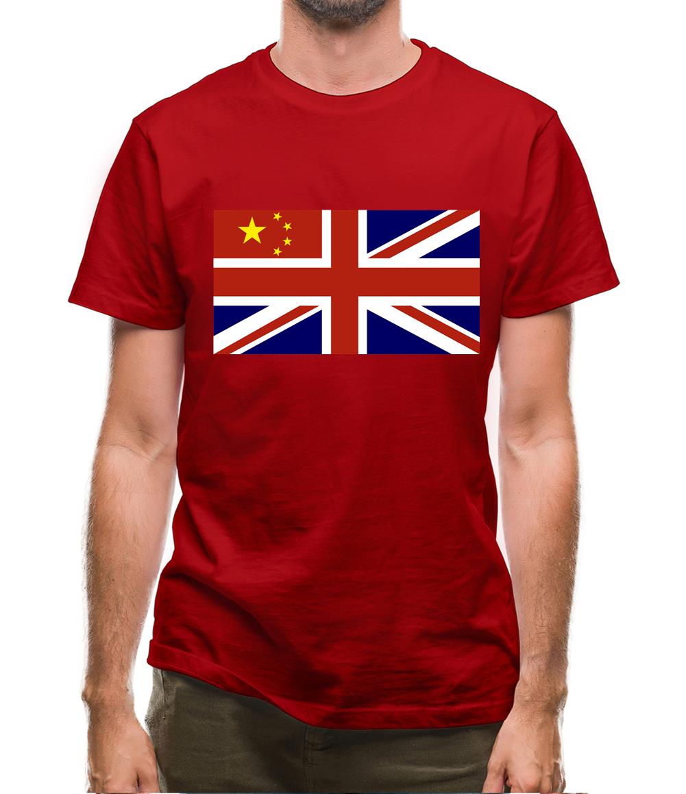 China Union Jack Flag Mens T-Shirt China Union Jack Flag Mens T-Shirt