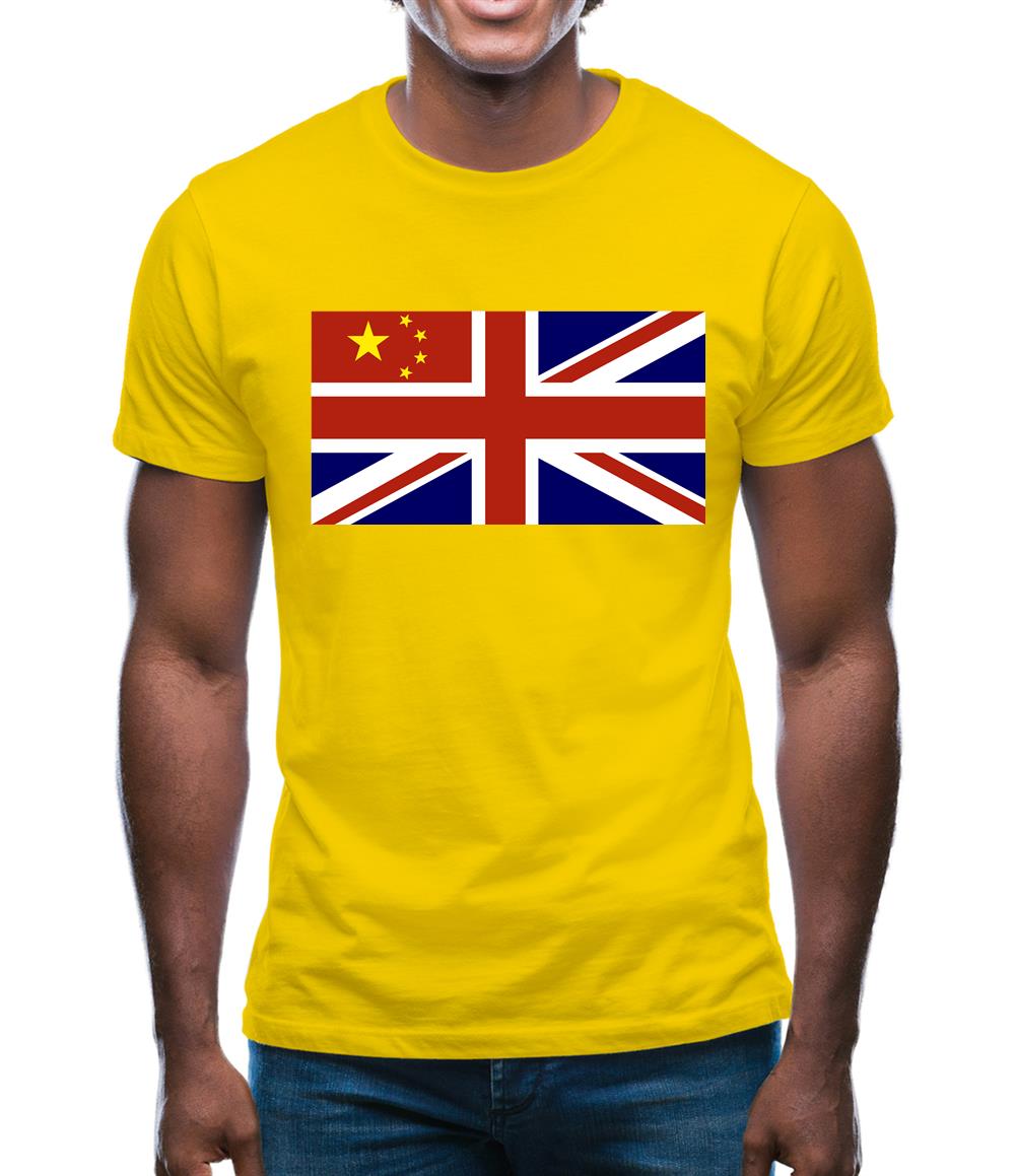 China Union Jack Flag Mens T-Shirt China Union Jack Flag Mens T-Shirt