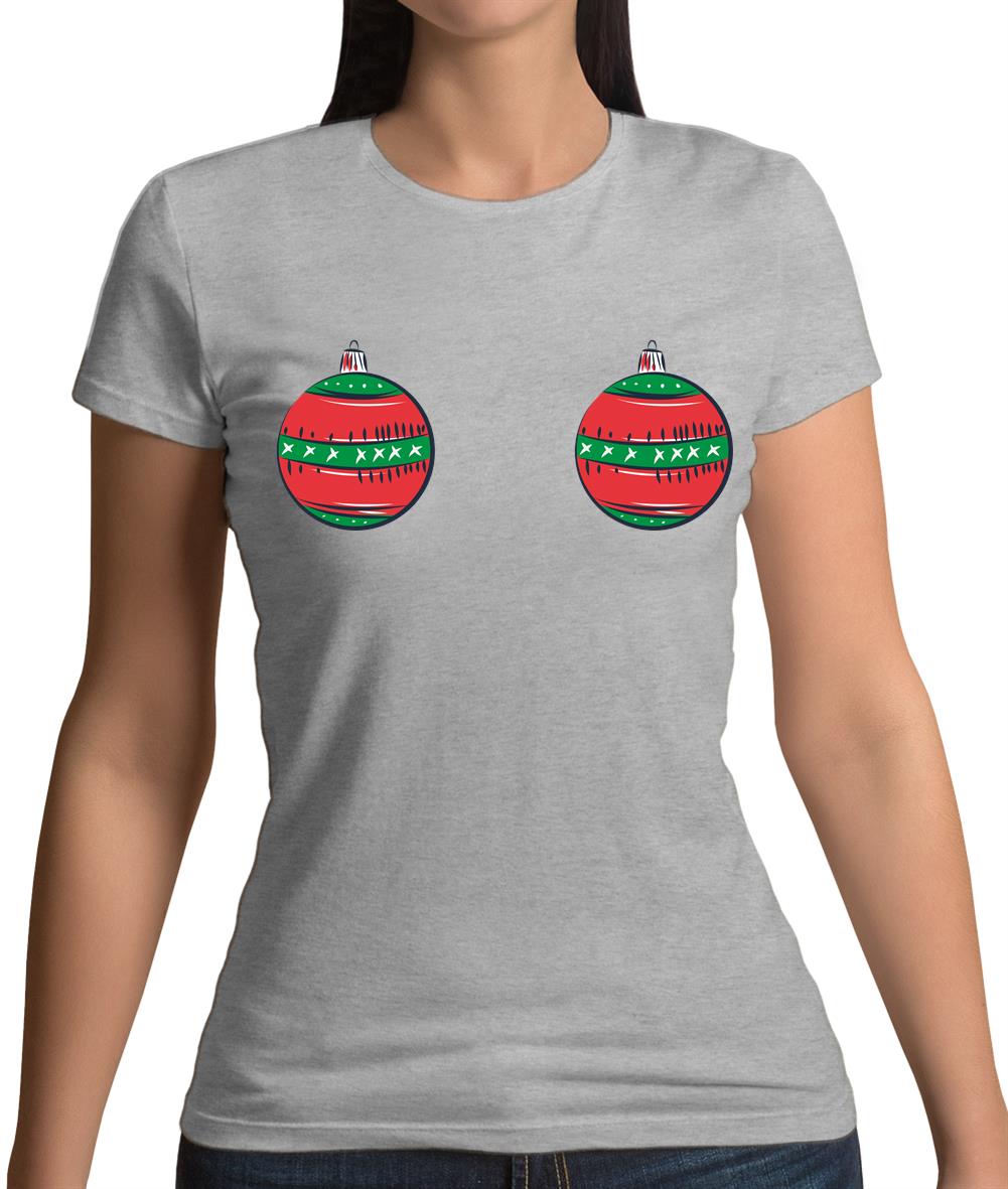 Christmas Boobles Womens T-Shirt Christmas Boobles Womens T-Shirt