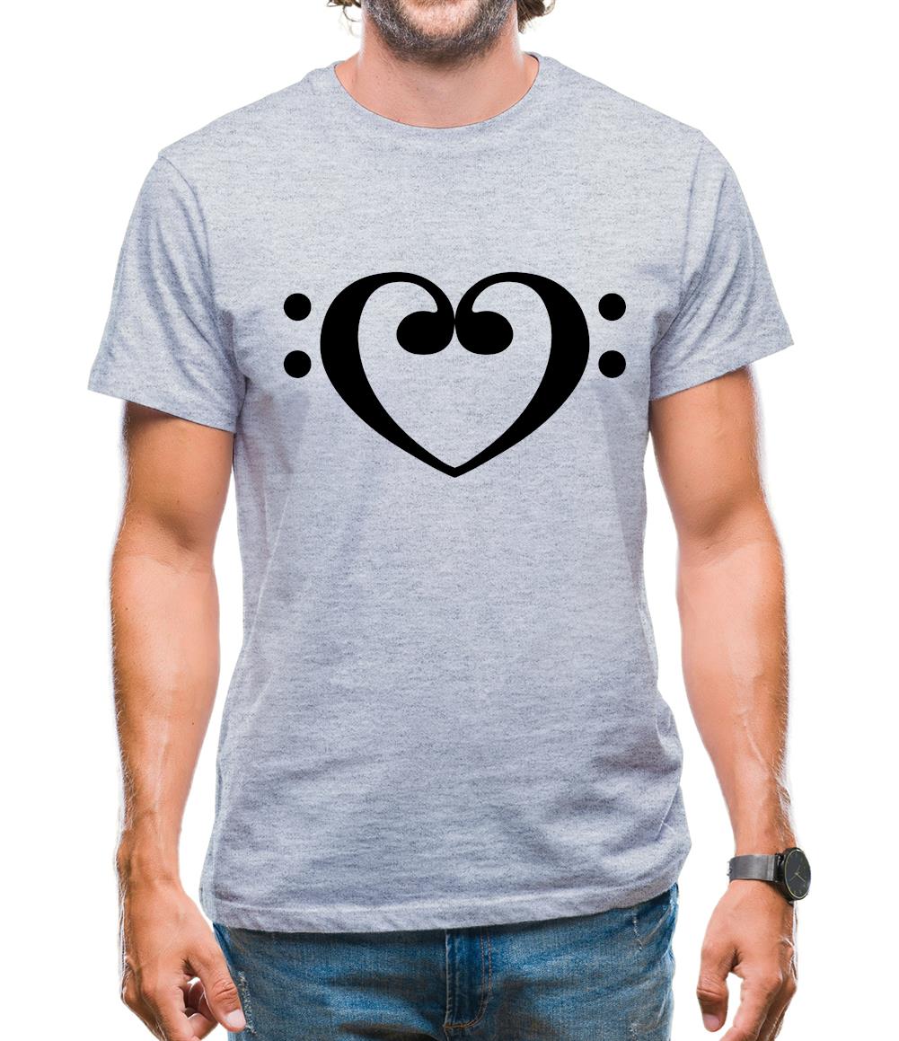 Heart Clef Mens T-Shirt Heart Clef Mens T-Shirt