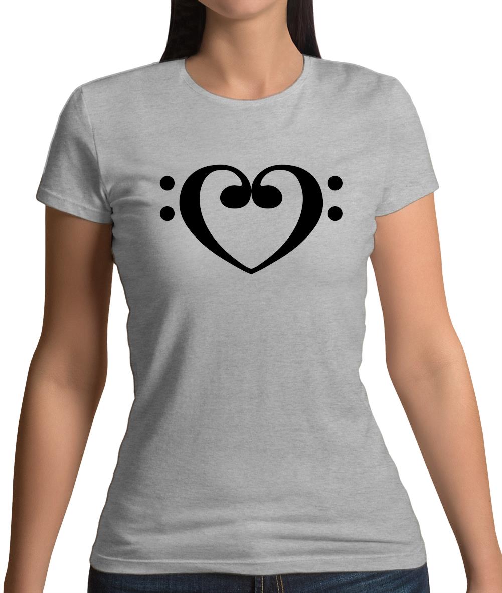Heart Clef Womens T-Shirt Heart Clef Womens T-Shirt