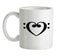 Heart Clef Ceramic Mug Heart Clef Ceramic Mug