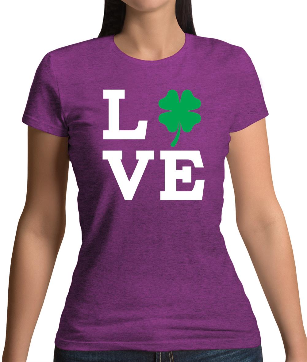 Clover Love Womens T-Shirt Clover Love Womens T-Shirt