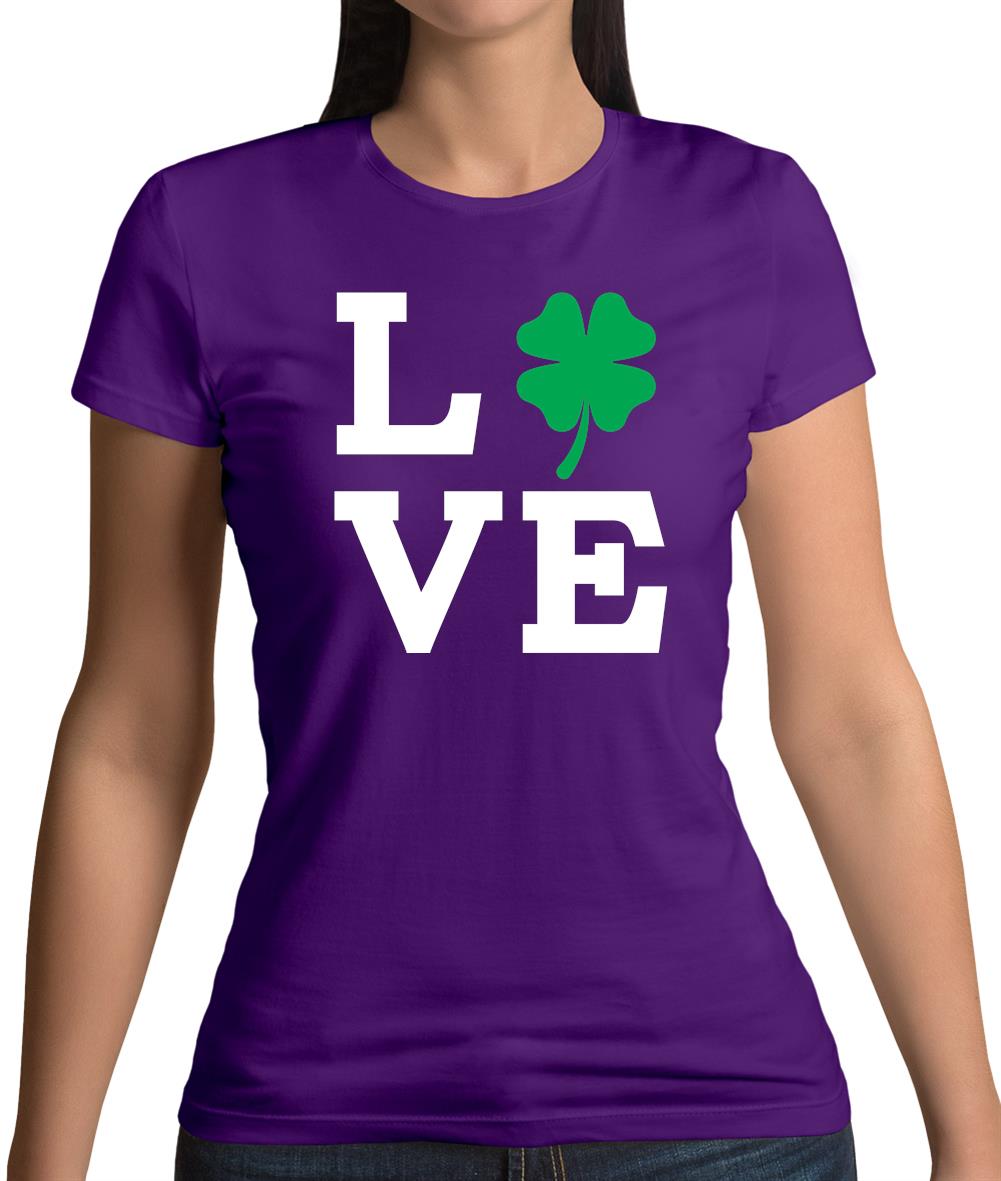 Clover Love Womens T-Shirt Clover Love Womens T-Shirt