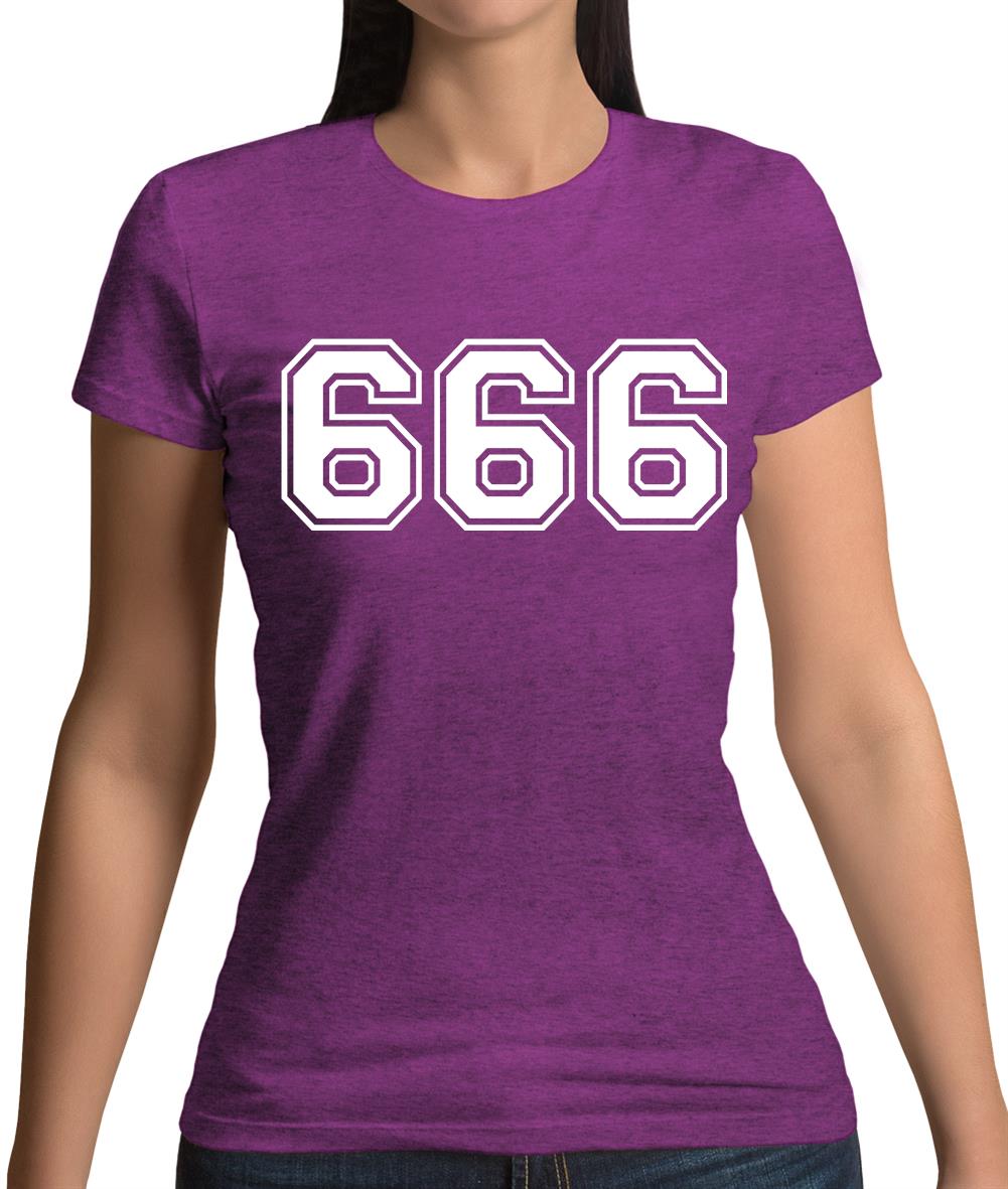 666 College Womens T-Shirt 666 College Womens T-Shirt