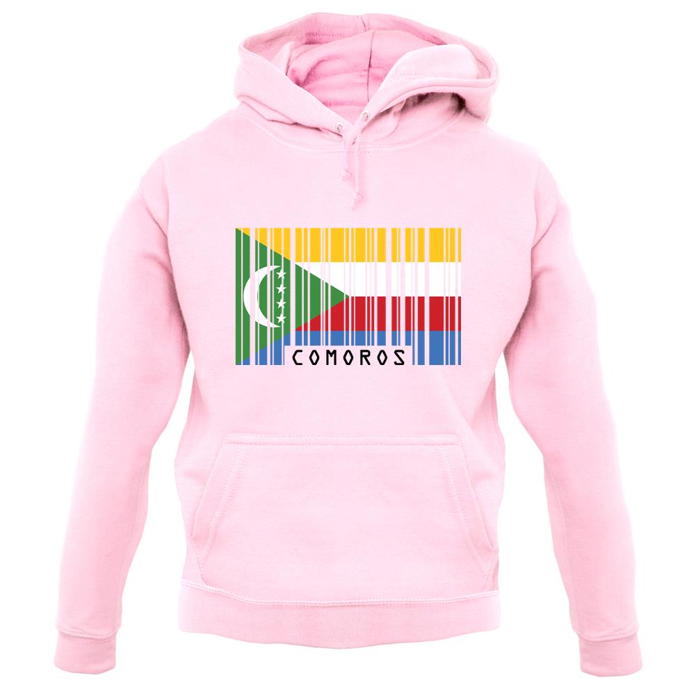 Comoros Barcode Style Flag unisex hoodie Comoros Barcode Style Flag unisex hoodie
