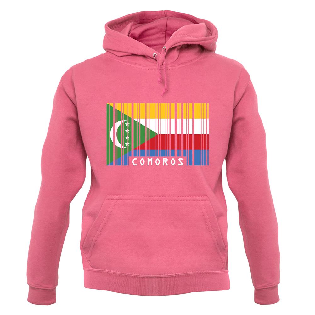 Comoros Barcode Style Flag unisex hoodie Comoros Barcode Style Flag unisex hoodie