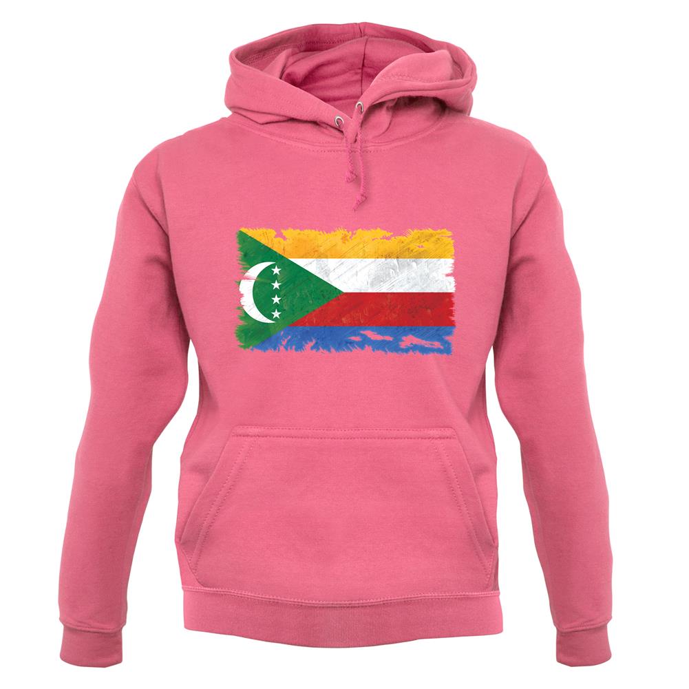 Comoros Grunge Style Flag unisex hoodie Comoros Grunge Style Flag unisex hoodie