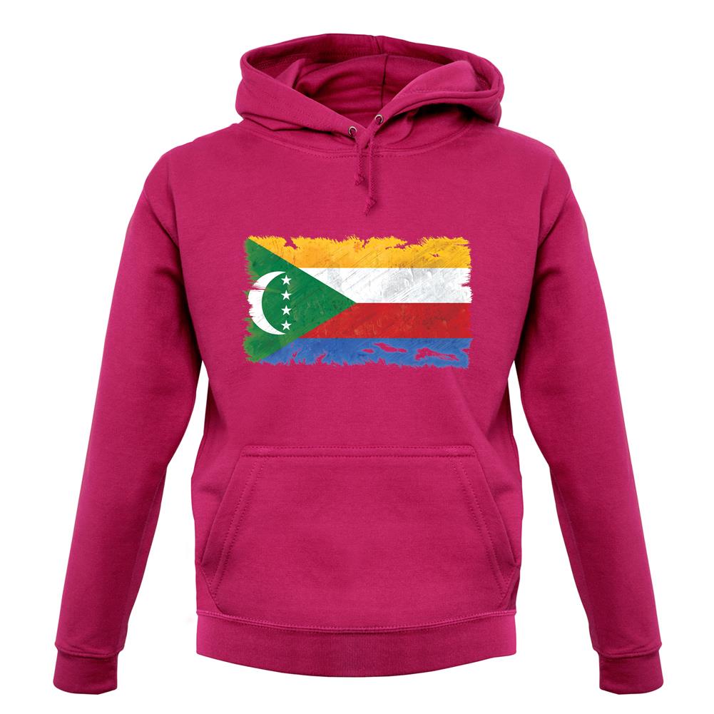 Comoros Grunge Style Flag unisex hoodie Comoros Grunge Style Flag unisex hoodie