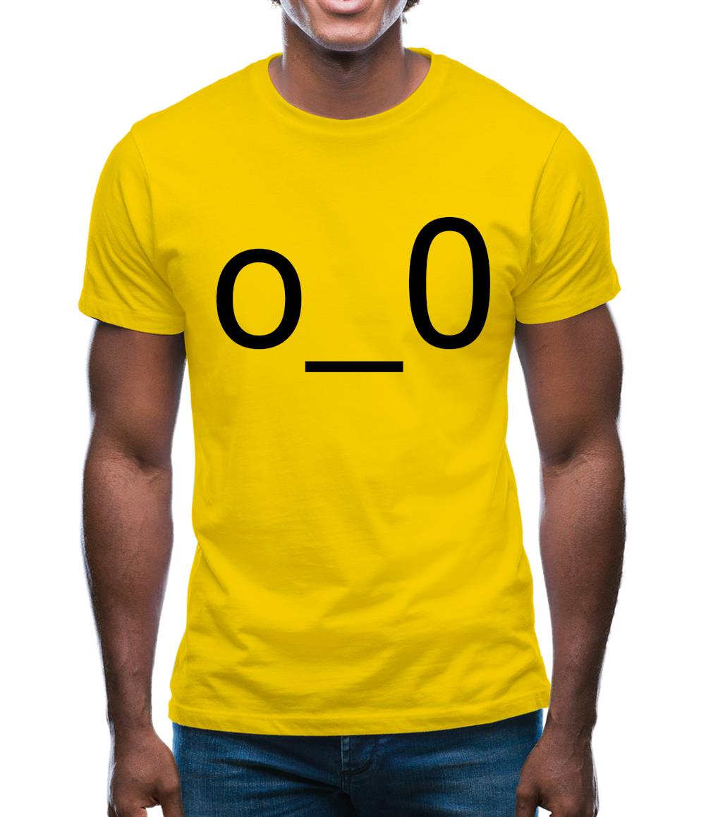 Confused Smiley Mens T-Shirt Confused Smiley Mens T-Shirt