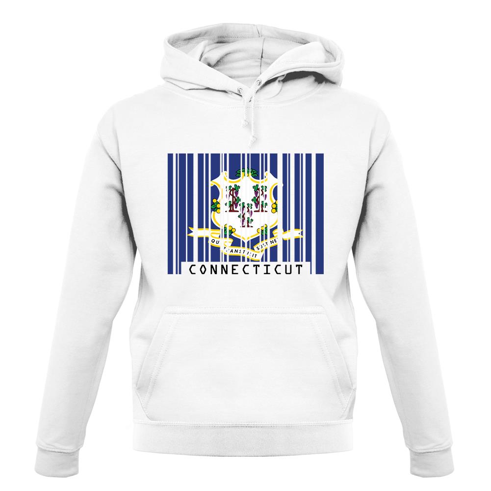 Connecticut Barcode Style Flag unisex hoodie Connecticut Barcode Style Flag unisex hoodie