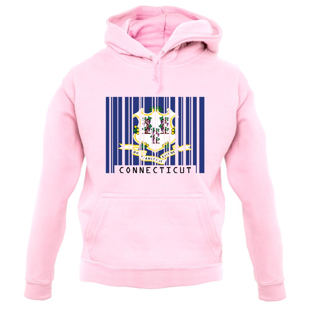 Connecticut Barcode Style Flag unisex hoodie Connecticut Barcode Style Flag unisex hoodie