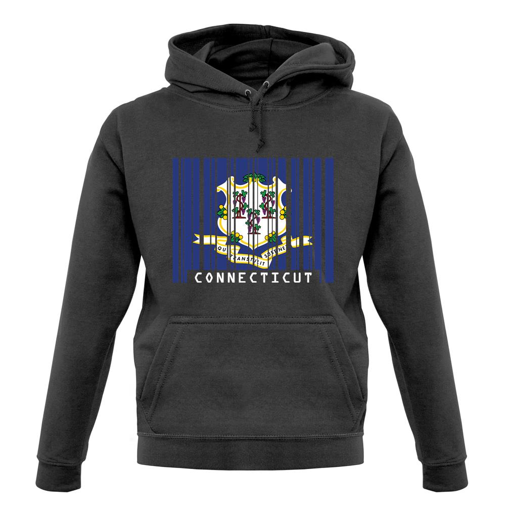 Connecticut Barcode Style Flag unisex hoodie Connecticut Barcode Style Flag unisex hoodie