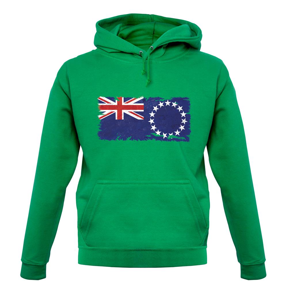 Cook Islands Grunge Style Flag unisex hoodie Cook Islands Grunge Style Flag unisex hoodie
