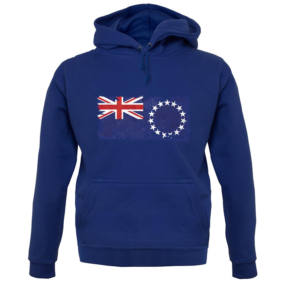 Cook Islands Grunge Style Flag unisex hoodie Cook Islands Grunge Style Flag unisex hoodie