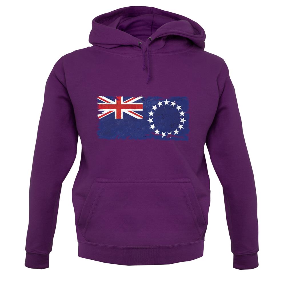 Cook Islands Grunge Style Flag unisex hoodie Cook Islands Grunge Style Flag unisex hoodie