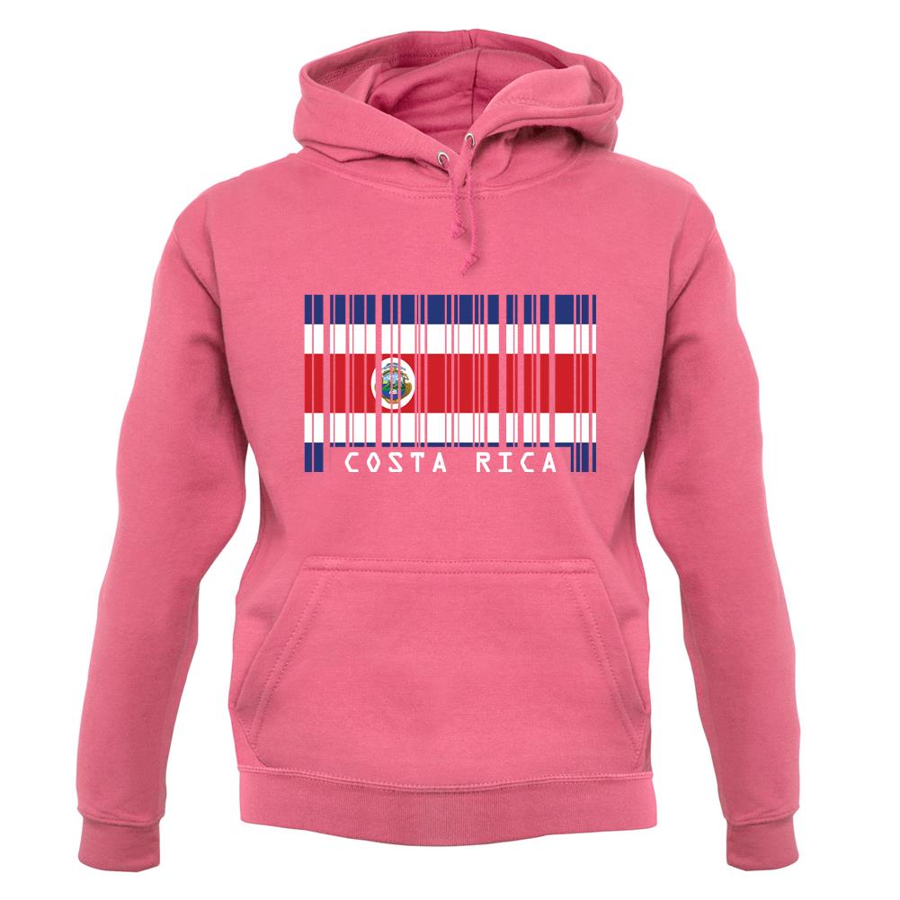 Costa Rica Barcode Style Flag unisex hoodie Costa Rica Barcode Style Flag unisex hoodie