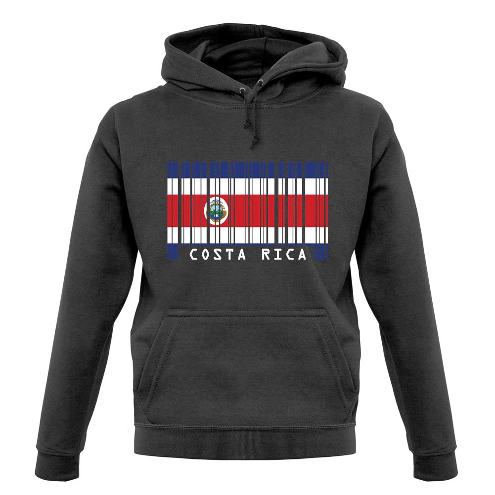 Costa Rica Barcode Style Flag unisex hoodie Costa Rica Barcode Style Flag unisex hoodie