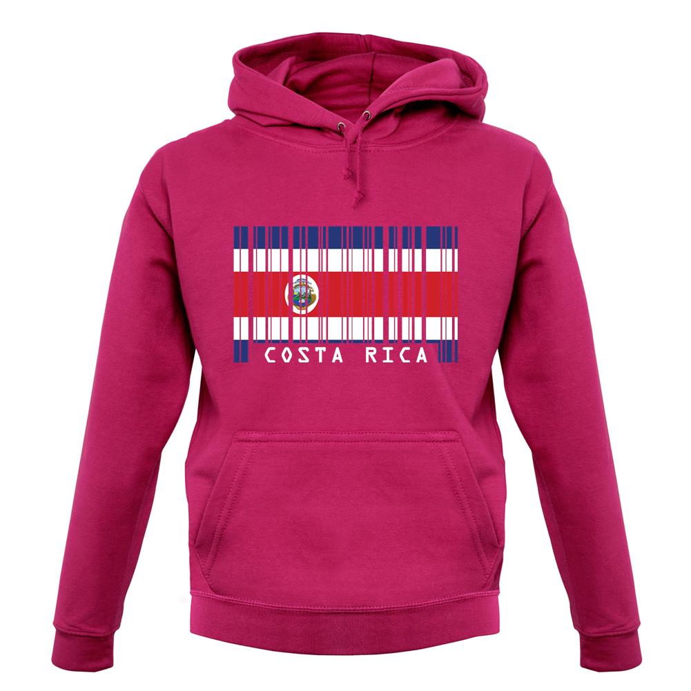 Costa Rica Barcode Style Flag unisex hoodie Costa Rica Barcode Style Flag unisex hoodie