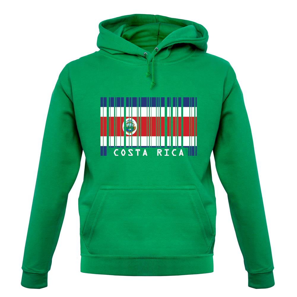 Costa Rica Barcode Style Flag unisex hoodie Costa Rica Barcode Style Flag unisex hoodie