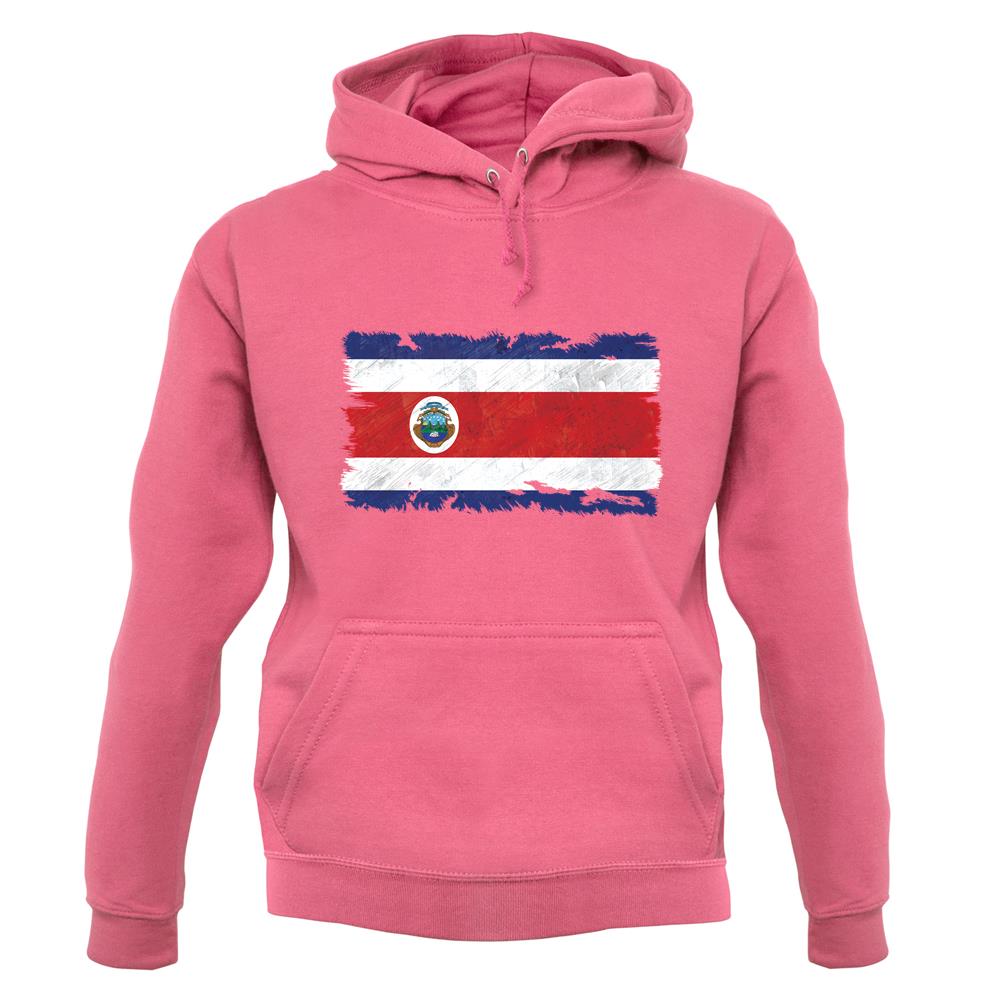 Costa Rica Grunge Style Flag unisex hoodie Costa Rica Grunge Style Flag unisex hoodie