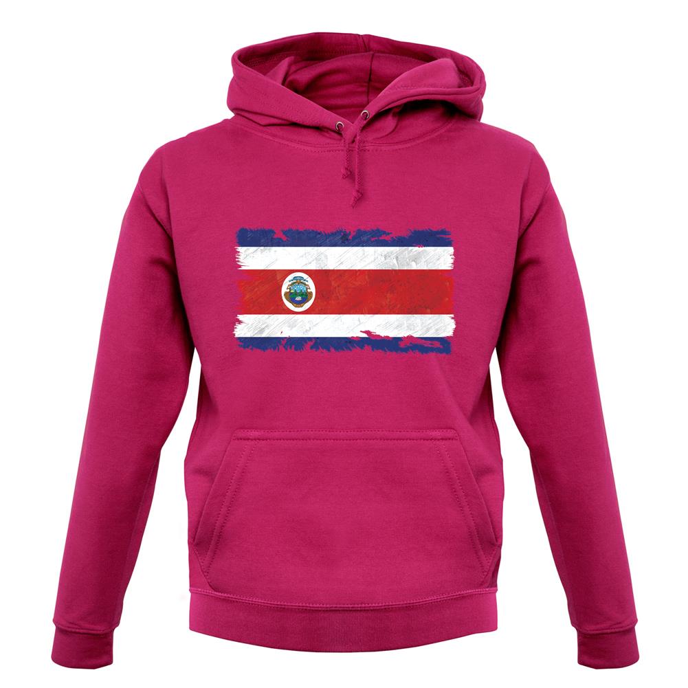 Costa Rica Grunge Style Flag unisex hoodie Costa Rica Grunge Style Flag unisex hoodie