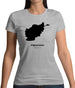 Afghanistan Silhouette Womens T-Shirt Afghanistan Silhouette Womens T-Shirt
