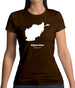 Afghanistan Silhouette Womens T-Shirt Afghanistan Silhouette Womens T-Shirt