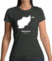 Afghanistan Silhouette Womens T-Shirt Afghanistan Silhouette Womens T-Shirt