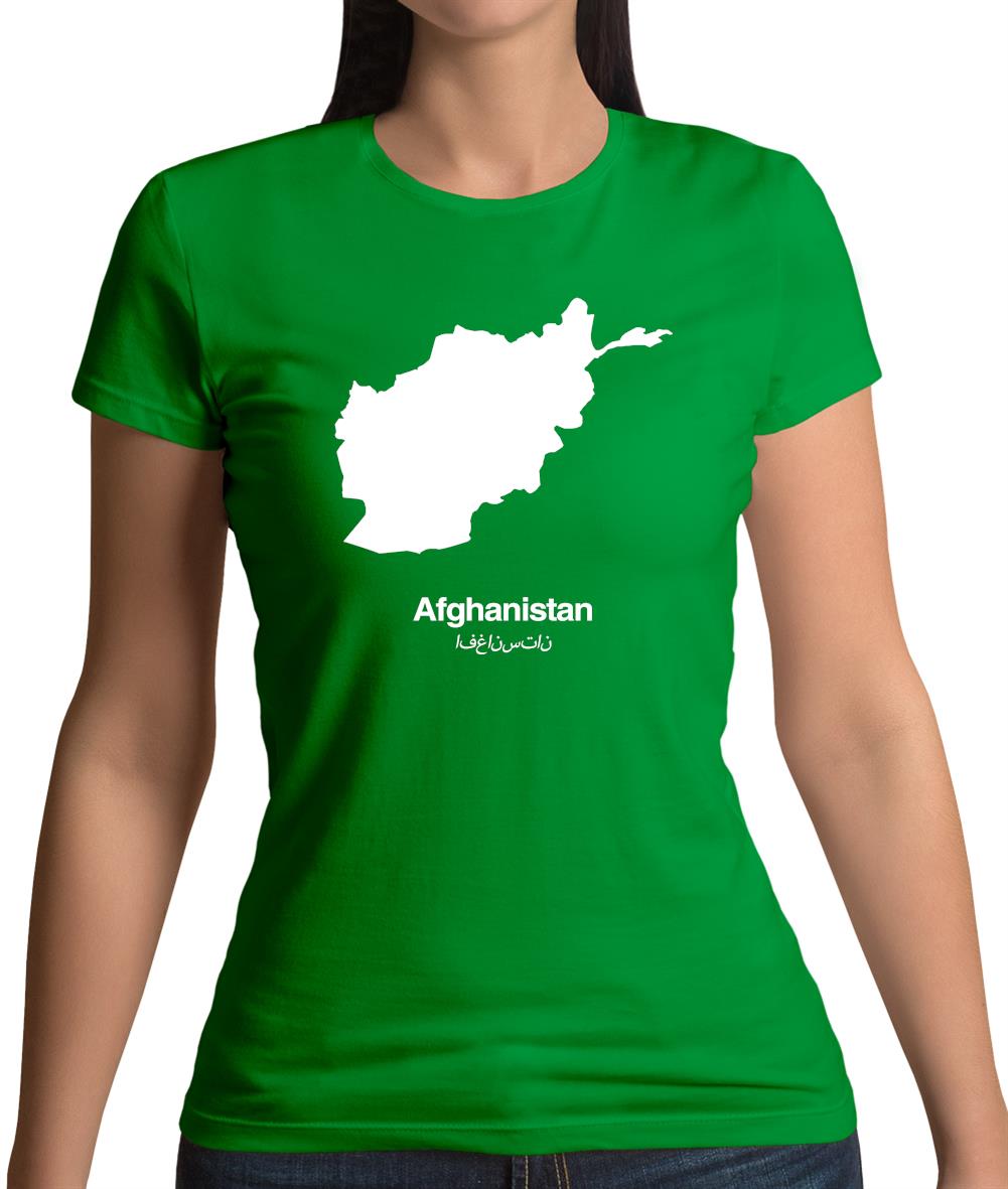 Afghanistan Silhouette Womens T-Shirt Afghanistan Silhouette Womens T-Shirt