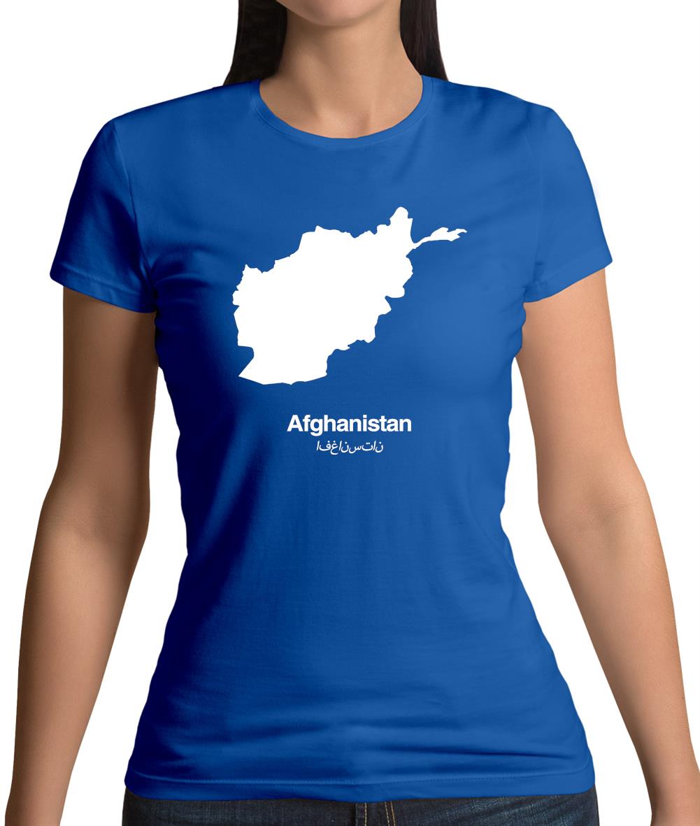 Afghanistan Silhouette Womens T-Shirt Afghanistan Silhouette Womens T-Shirt