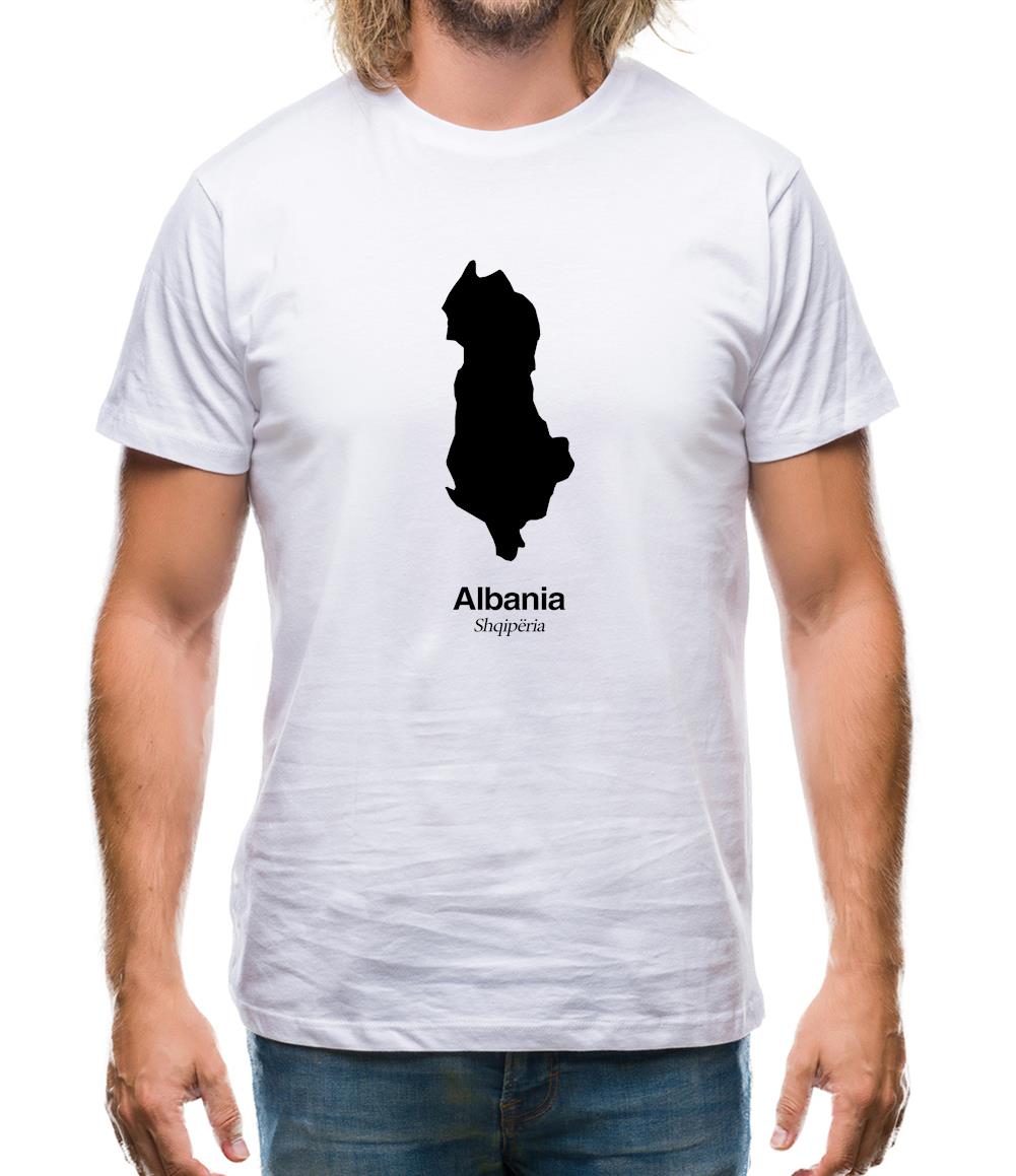 Albania Silhouette Mens T-Shirt Albania Silhouette Mens T-Shirt