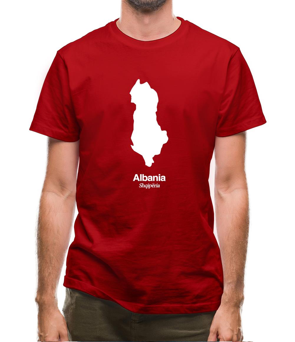 Albania Silhouette Mens T-Shirt Albania Silhouette Mens T-Shirt