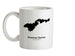 American Samoa Silhouette Ceramic Mug American Samoa Silhouette Ceramic Mug