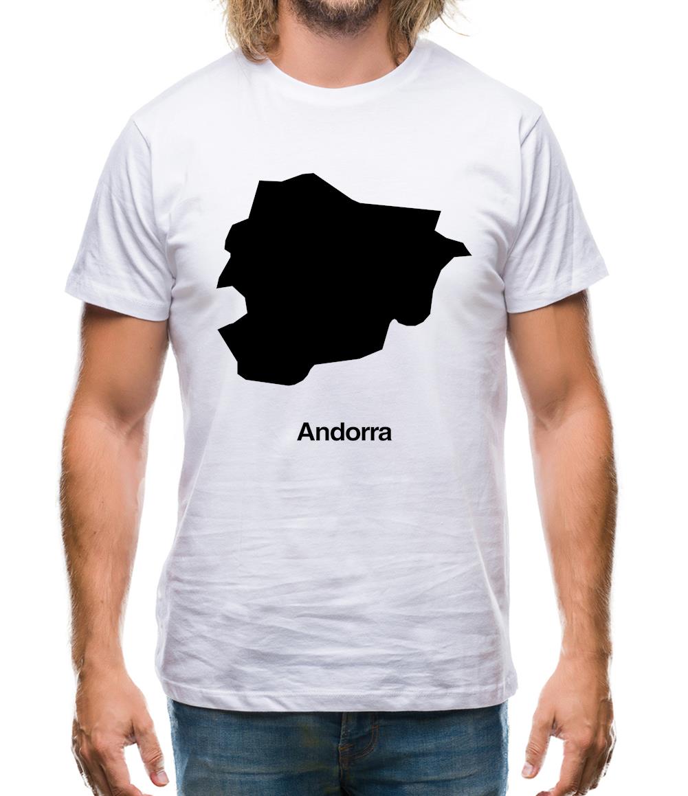 Andorra Silhouette Mens T-Shirt Andorra Silhouette Mens T-Shirt
