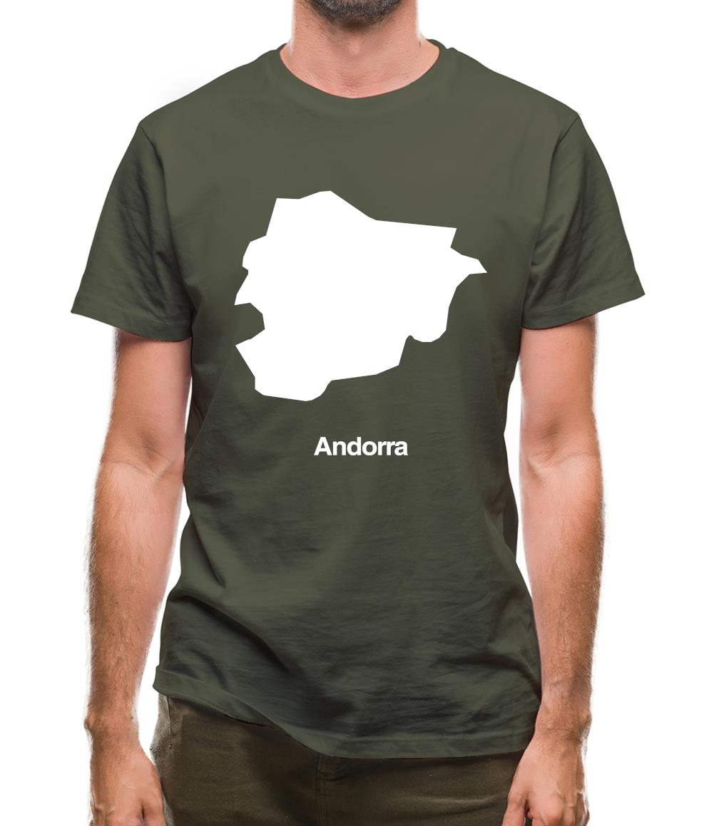 Andorra Silhouette Mens T-Shirt Andorra Silhouette Mens T-Shirt