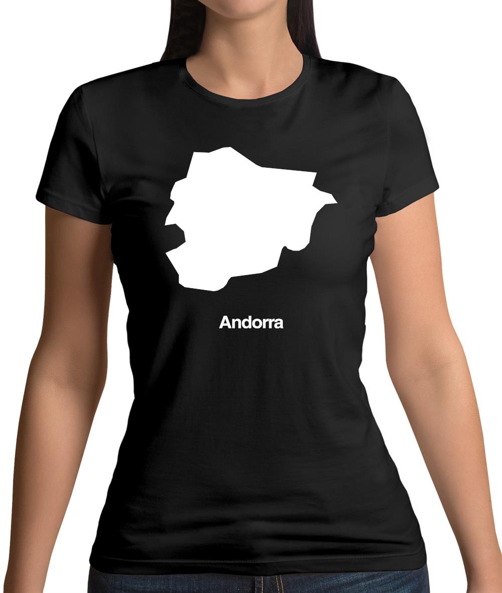 Andorra Silhouette Womens T-Shirt Andorra Silhouette Womens T-Shirt