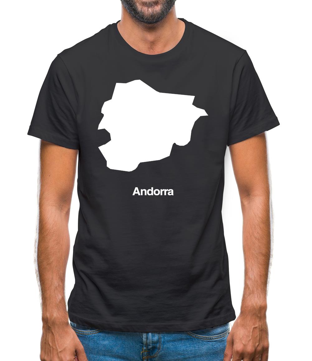 Andorra Silhouette Mens T-Shirt Andorra Silhouette Mens T-Shirt