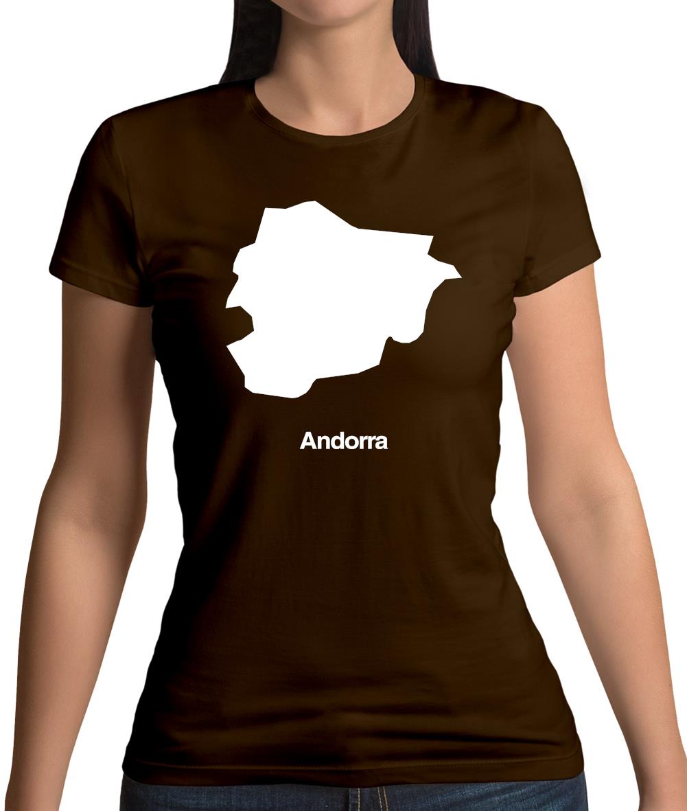 Andorra Silhouette Womens T-Shirt Andorra Silhouette Womens T-Shirt