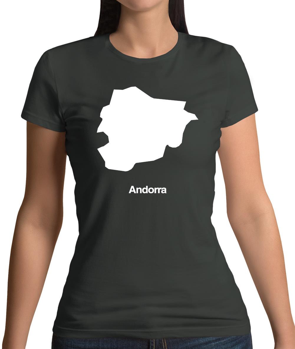 Andorra Silhouette Womens T-Shirt Andorra Silhouette Womens T-Shirt