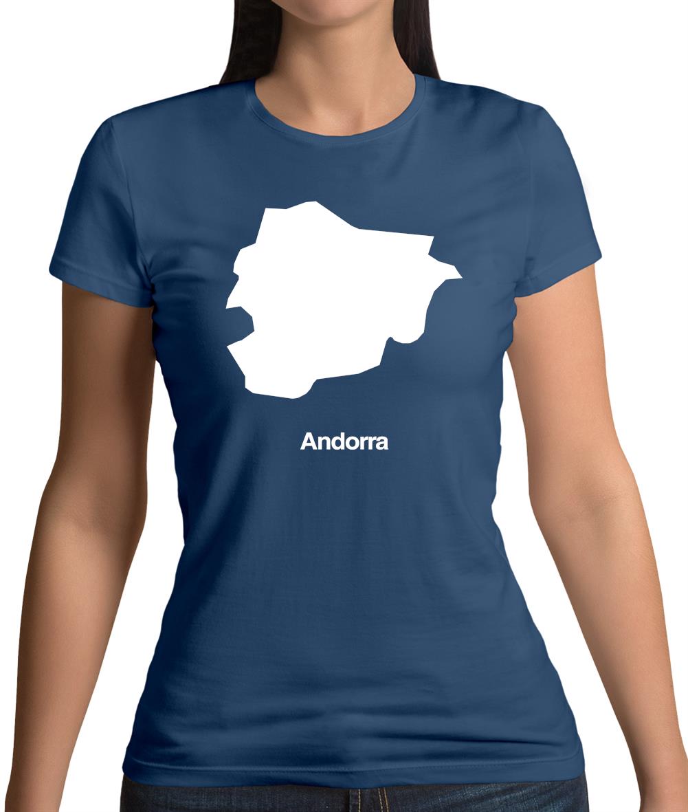 Andorra Silhouette Womens T-Shirt Andorra Silhouette Womens T-Shirt