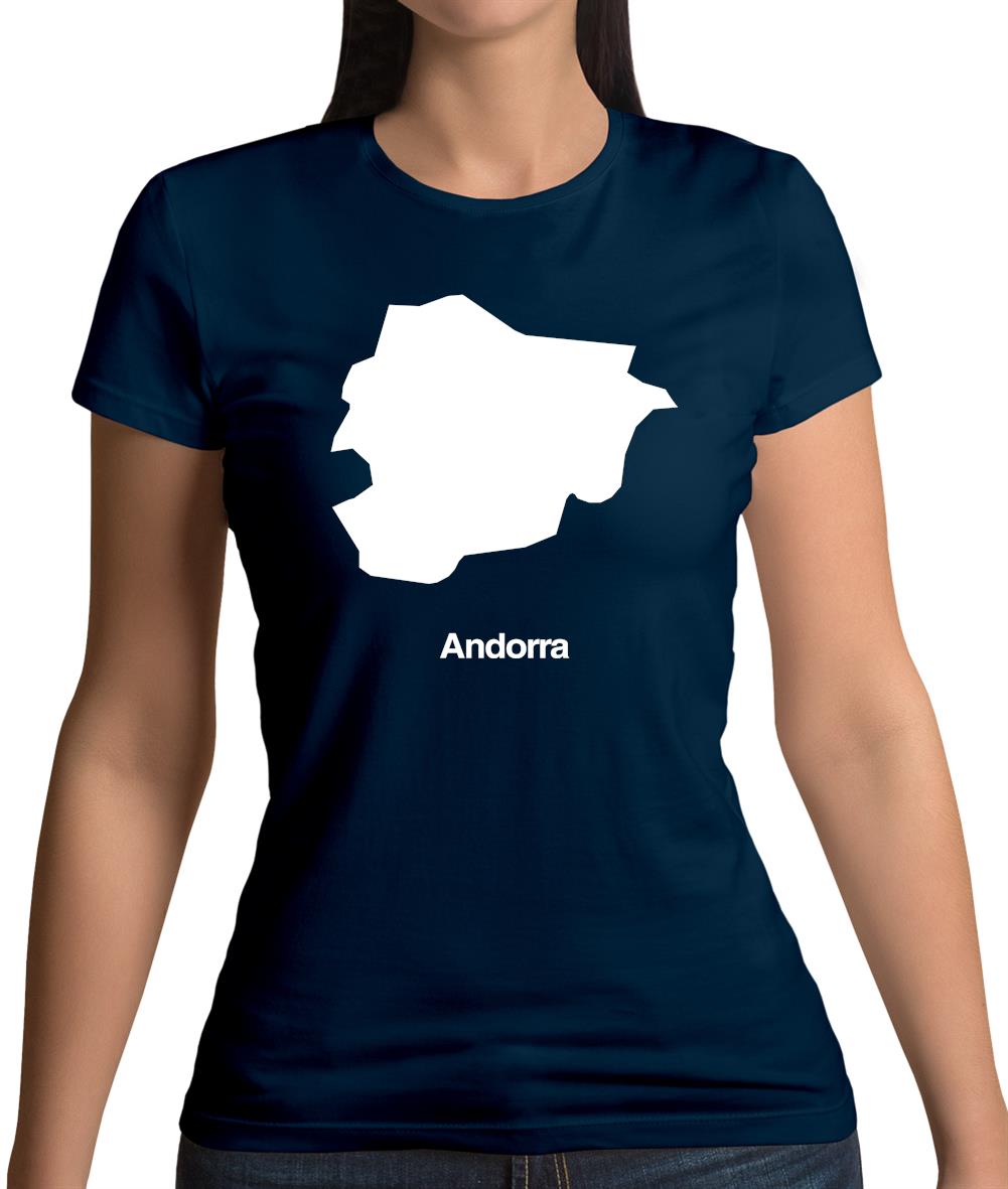 Andorra Silhouette Womens T-Shirt Andorra Silhouette Womens T-Shirt